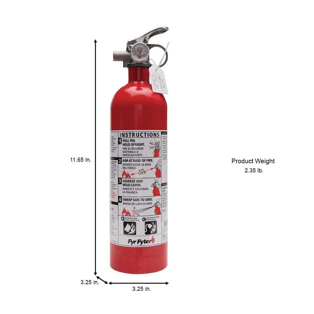 KIDDE DRY CHEMICAL FIRE EXTINGUISHER Home Car Auto Garage Kitchen Safety 5-B:C