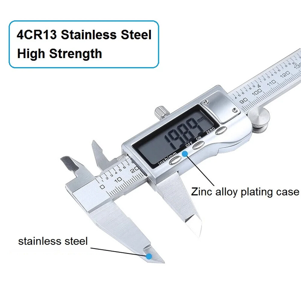 150mm Digital Caliper Vernier 6″ Stainless Steel Micrometer LCD Gauge Measuring