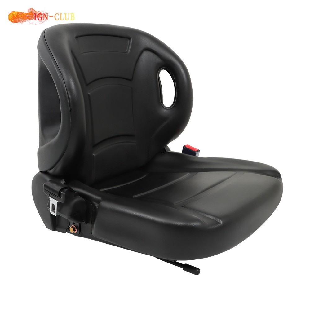 Black Universal Forklift Seat Fits For Clark Cat Hyster Yale Toyota New