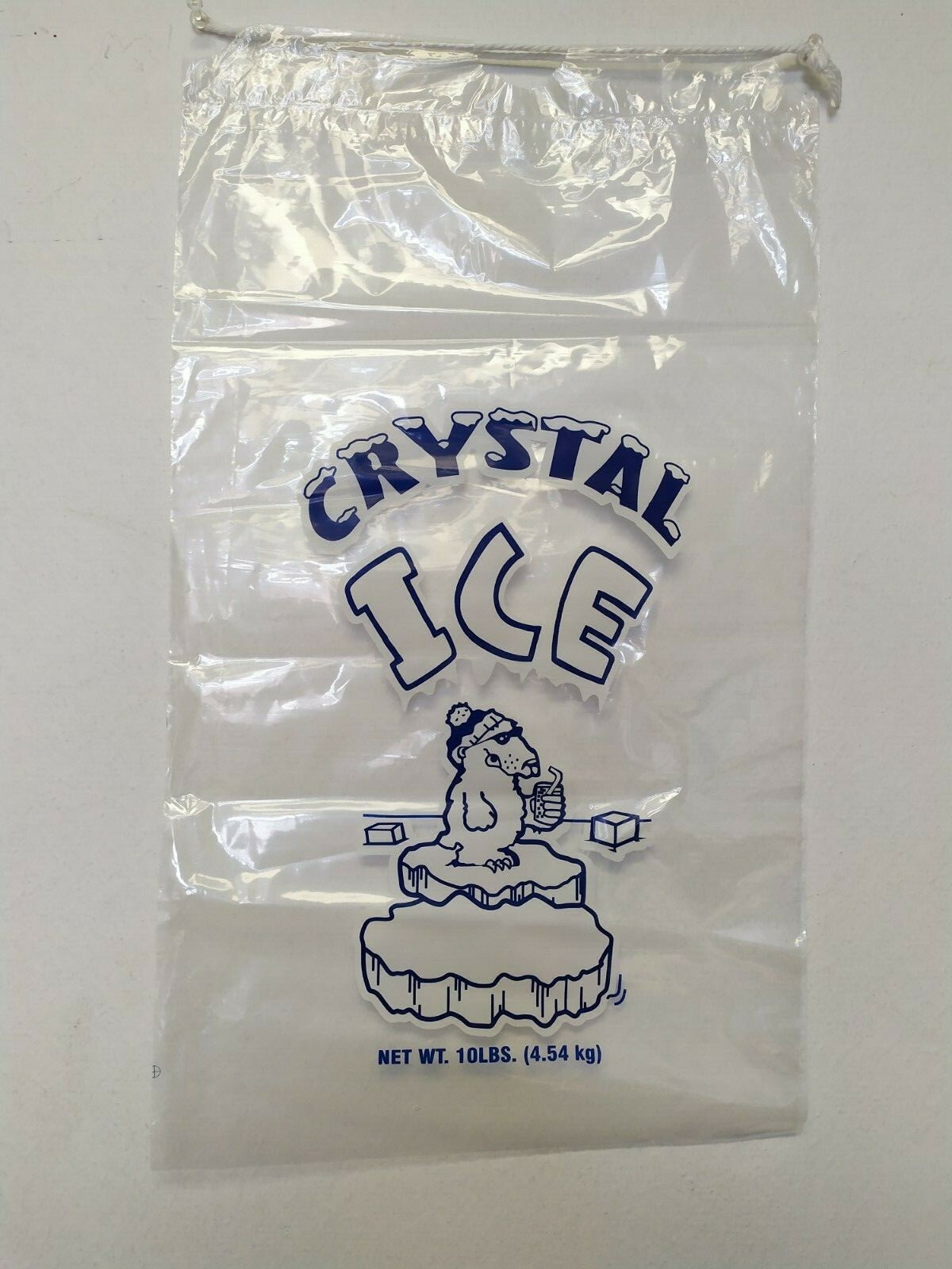 10 LB LBS Commercial Ice Bag Bags Drawstring 10/25/50/100/150/200/…/500/1000