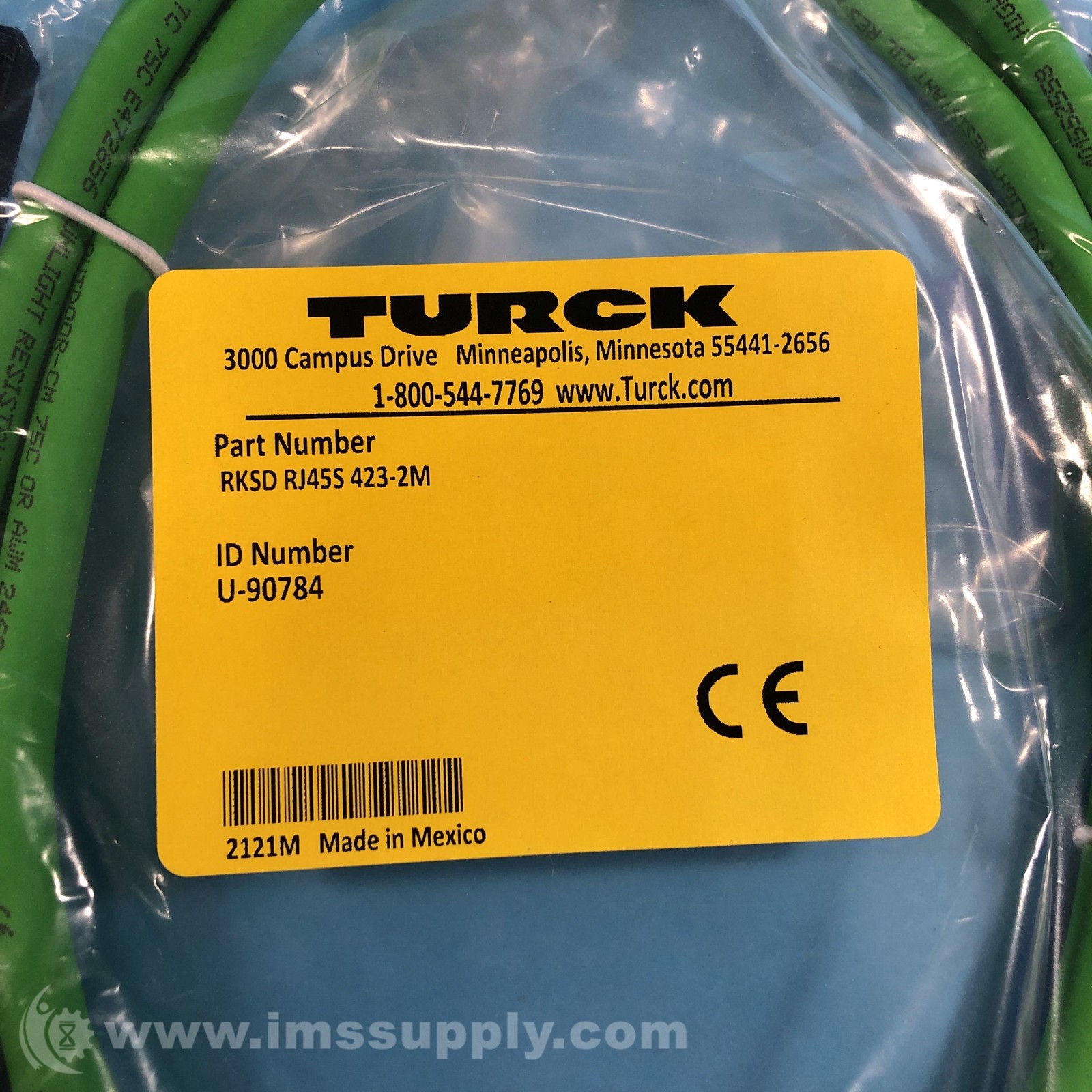 Turck RKSD RJ45S 423-2M PROFINET Cordset Extension Cordset FNFP