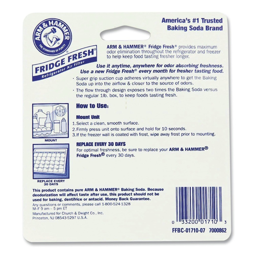 Arm & Hammer 3320001710 5.5 oz. Fridge Fresh Baking Soda – Unscented (8/CT) New