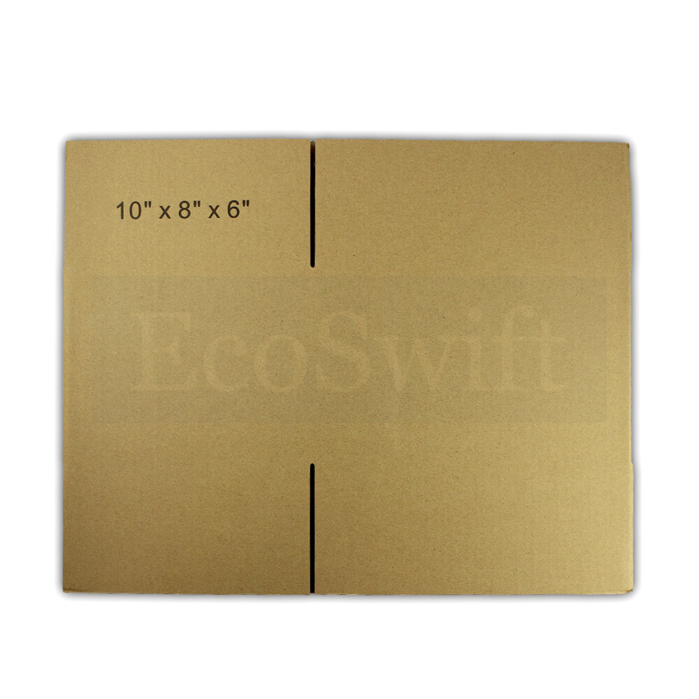 1-50 10x8x6 “EcoSwift” Cardboard Packing Mailing Shipping Corrugated Box Cartons