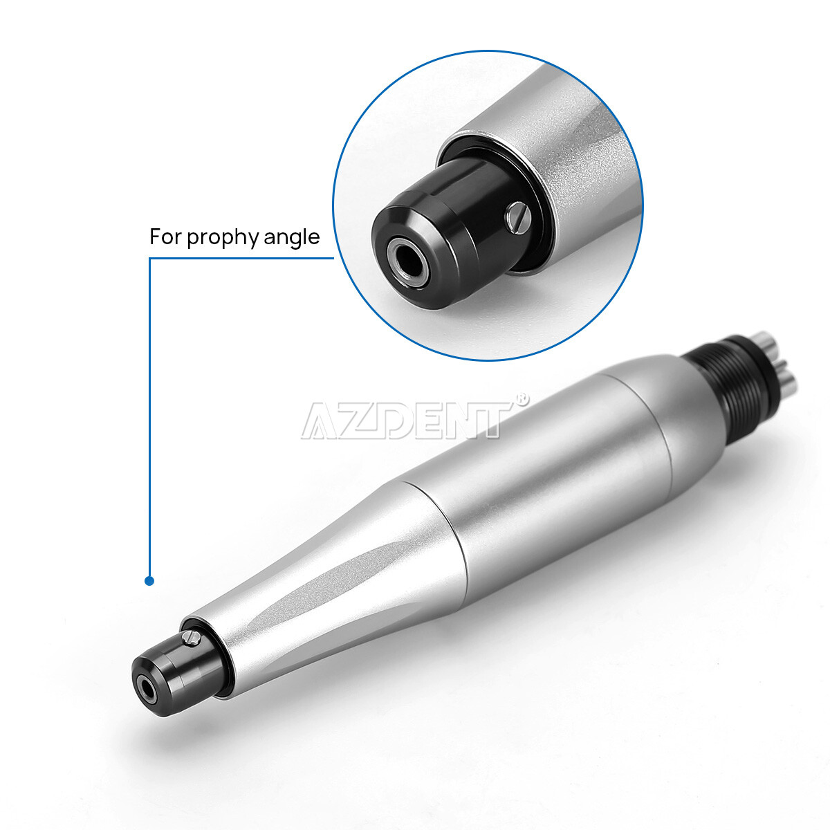 AZDENT Dental Hygiene Prophy Handpiece 4Holes 360°Swivel/Blue Motor/3*Nose cone