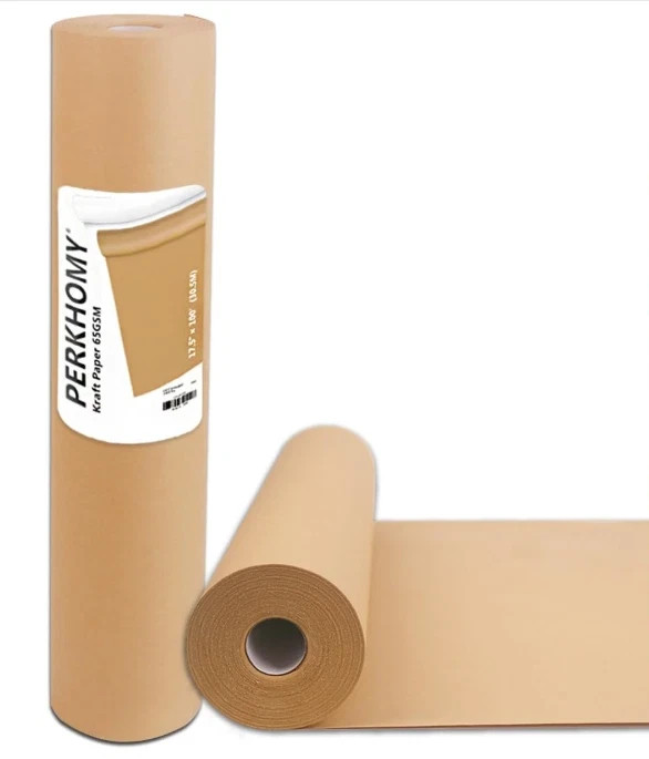 17.5″ x 1200” Brown Kraft Paper 50 lb Basis Thick Roll Packaging Shipping NEW**