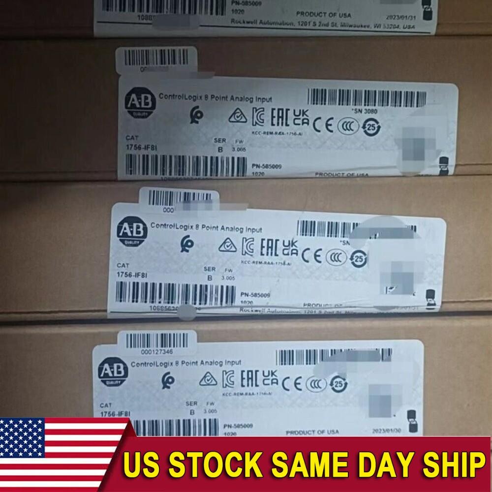 Factory Sealed AB 1756-IF8I ControlLogix 8 Point Analog Input Module US Free Tax