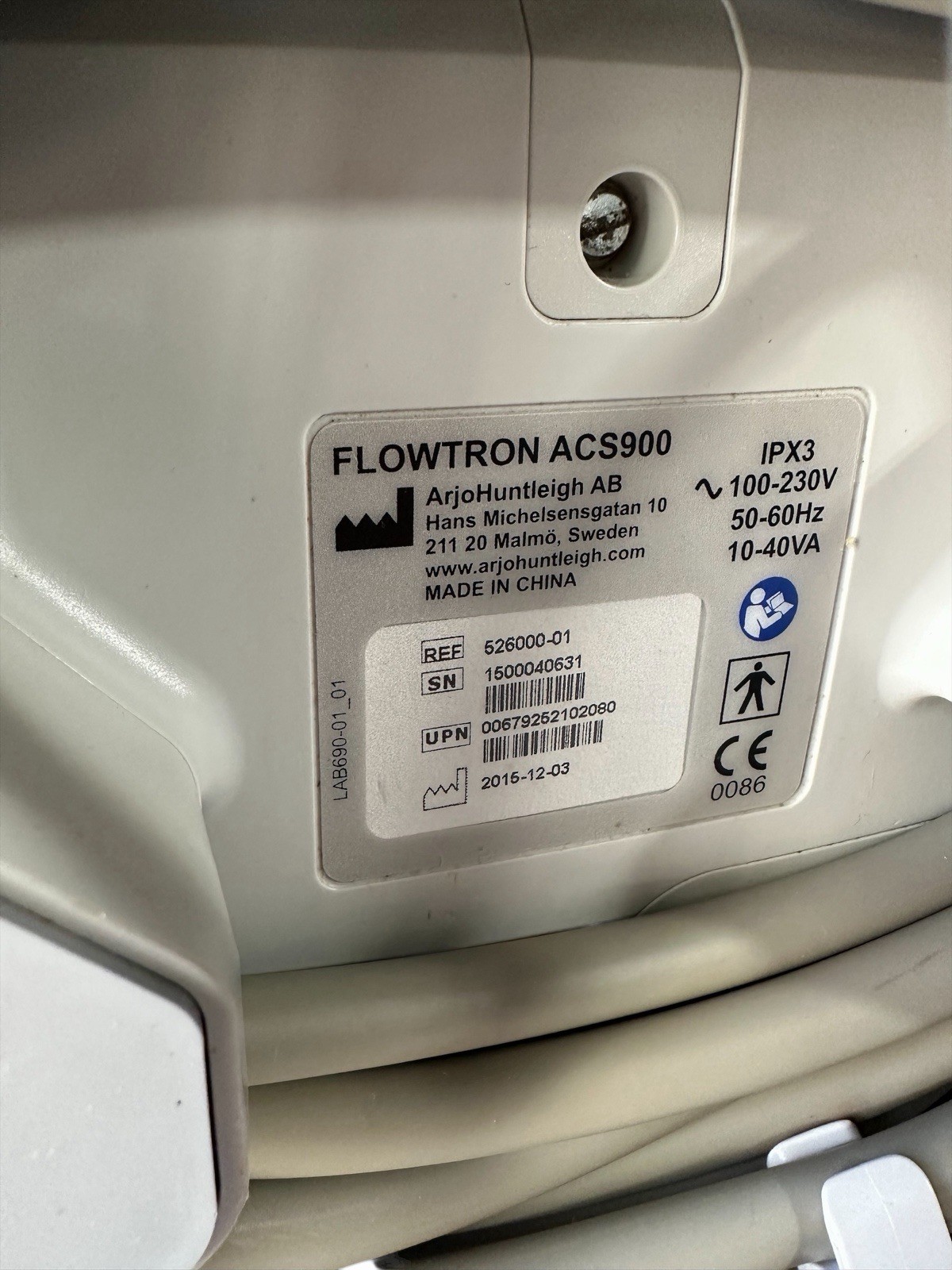 Arjohuntleigh Flowtron ACS900 Continuous Sequential DVT Pump / Parts or Repair