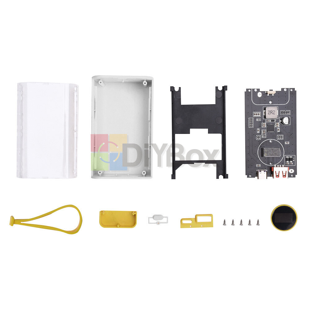 DIY Kits Power Bank Box PD 22.5W Portable 18650 USB Power Bank Case 10000mAh