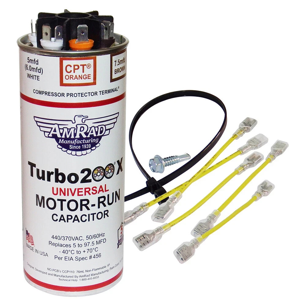 Amrad Turbo 200X Universal Motor Run Capacitor