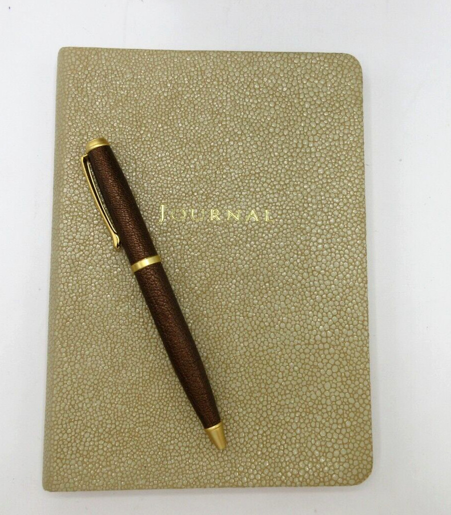 Graphic Image Travel Journal 7″ Leather Soft Cover 224 Lined Pages $90 GREEN