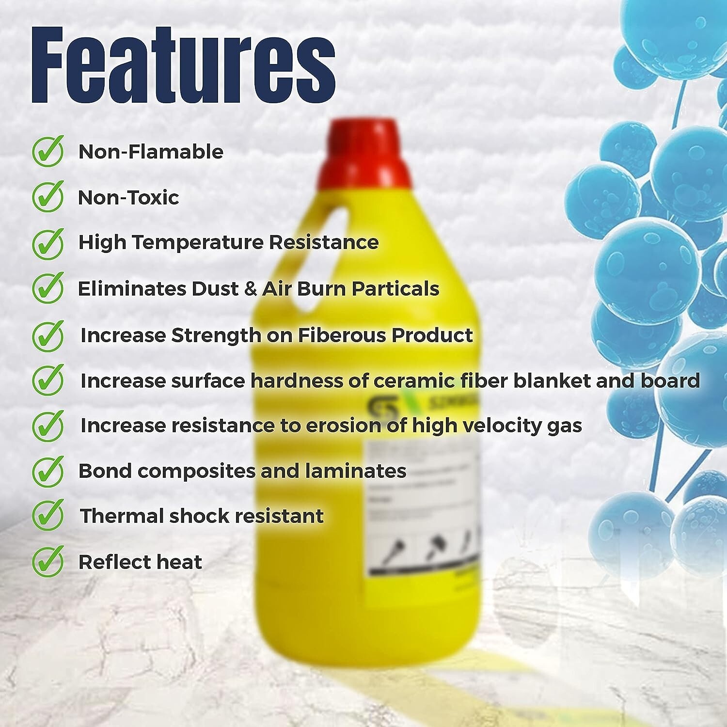 Simwool Rigidizer – Coating for Ceramic Fiber Blanket – 1 Gallon