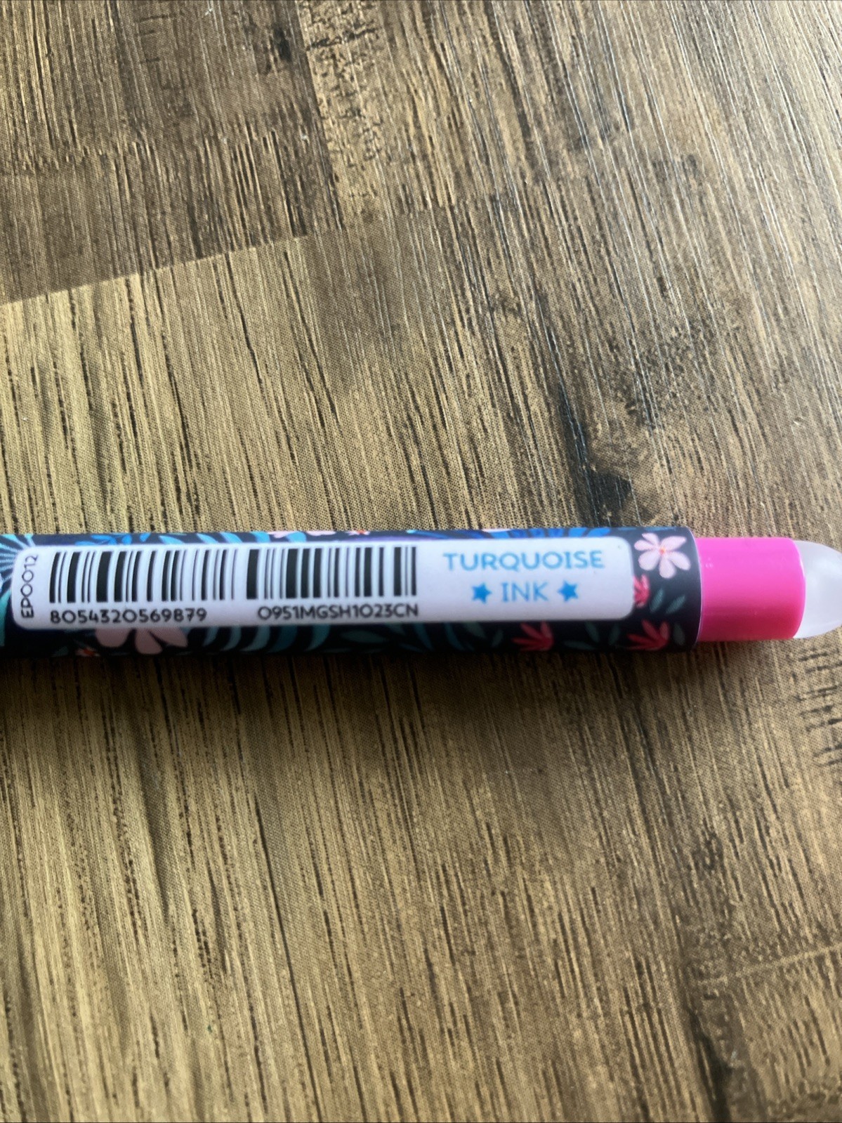 Legami FLORA/BLOOM YOUR OWN WAY 🌷Erasable Gel,TURQUOISE (1 PEN)DISCONTINUED