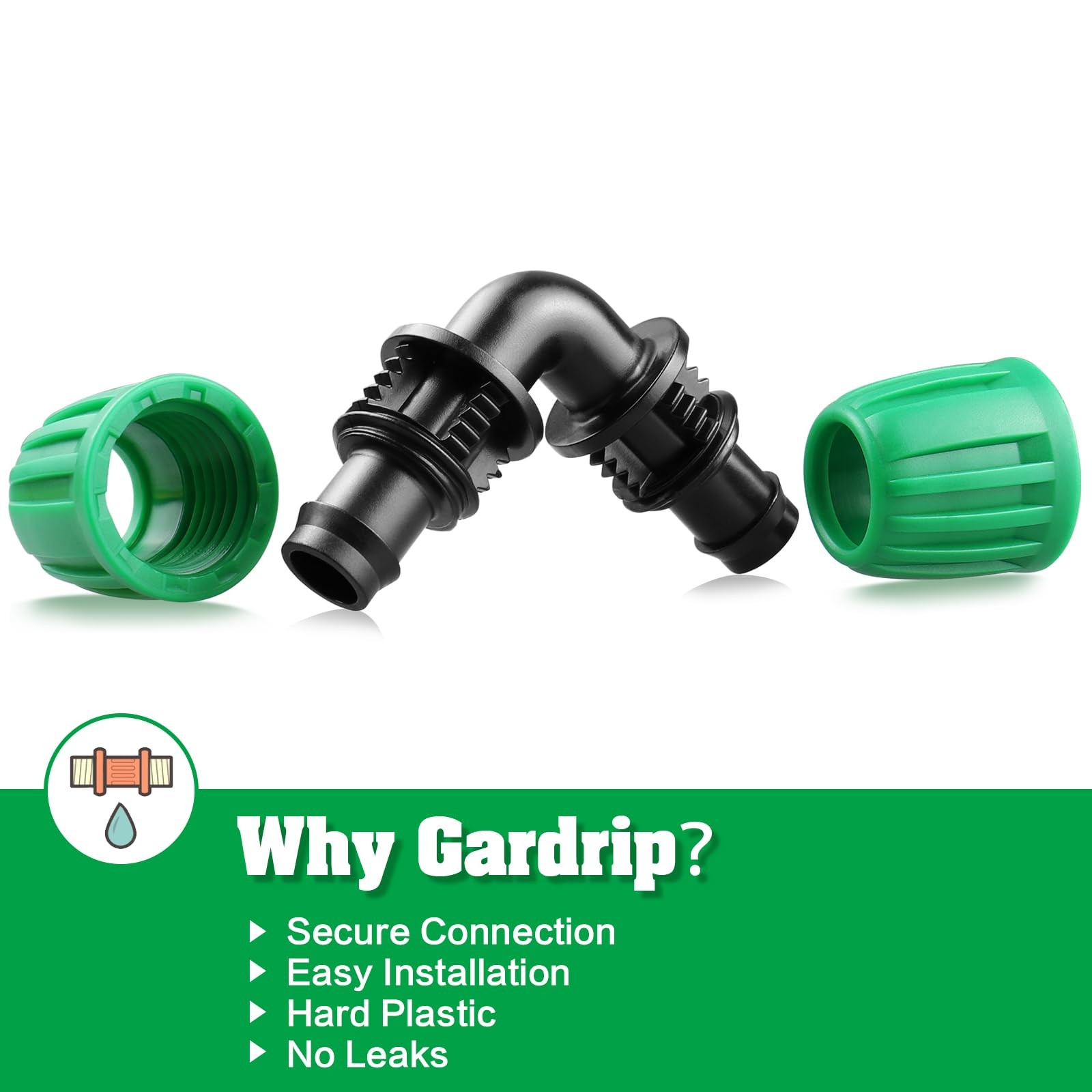 Drip Irrigation 1/2″ Elbow Fittingsï¼š1/2 Inch Drip Line Lock Barbed 90 Degre…