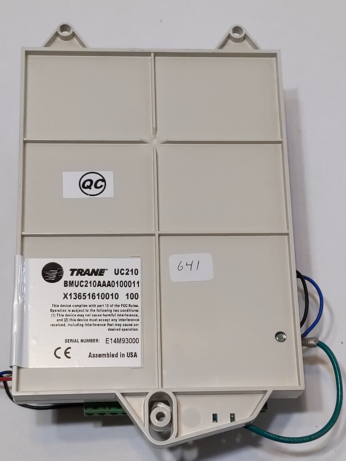 Trane UC210 X13651610010 VAV Controller, BMUC210AAA0100011-Returns Accepted