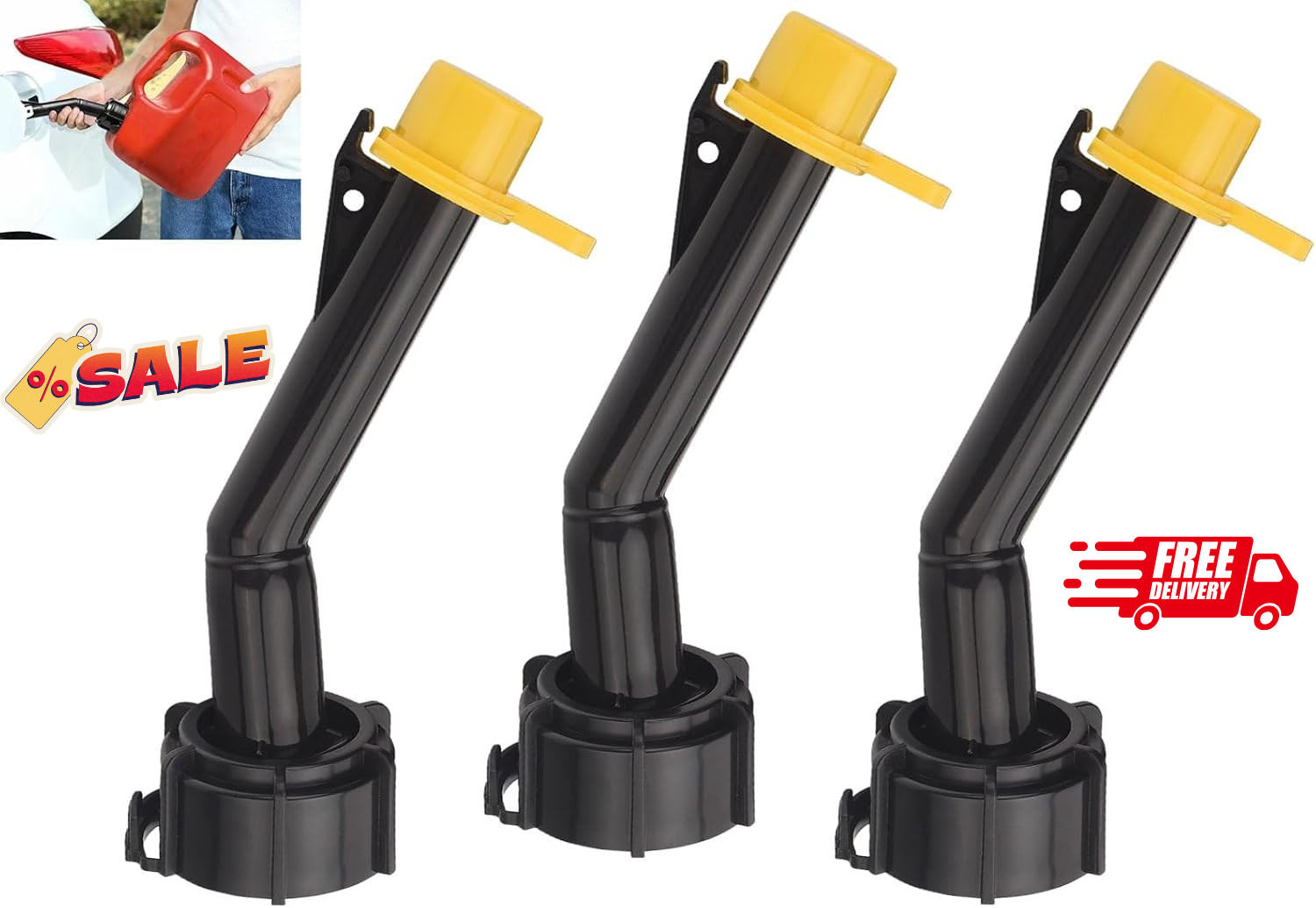 3 Pcs Fuel Gas Can Jug Spouts Nozzles & Rings & Caps for Blitz 900302 900092 …