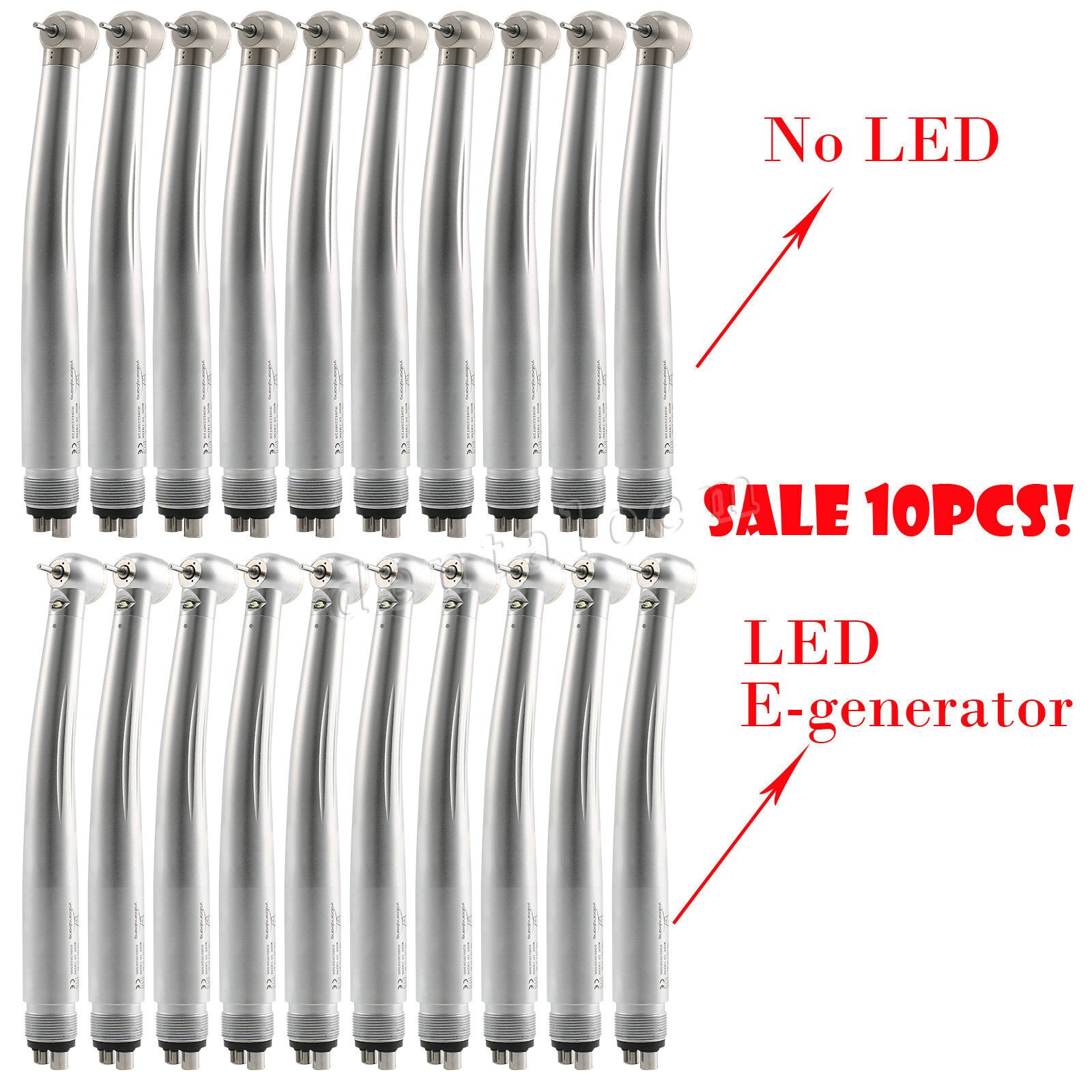 10* Yabangbang Dental (LED E-generator) High Speed Handpiece 2/4 holes For KaV