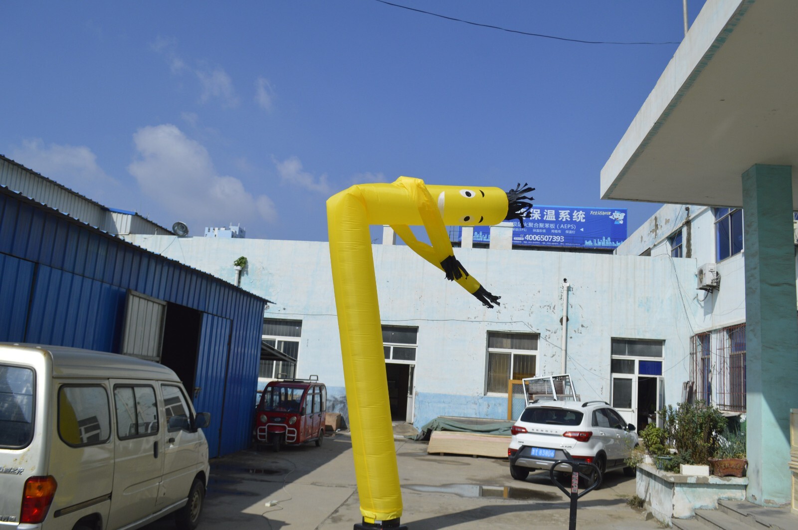20ft Air Inflatable Dancing Wind Dancer Dancing Sky Puppet Yellow