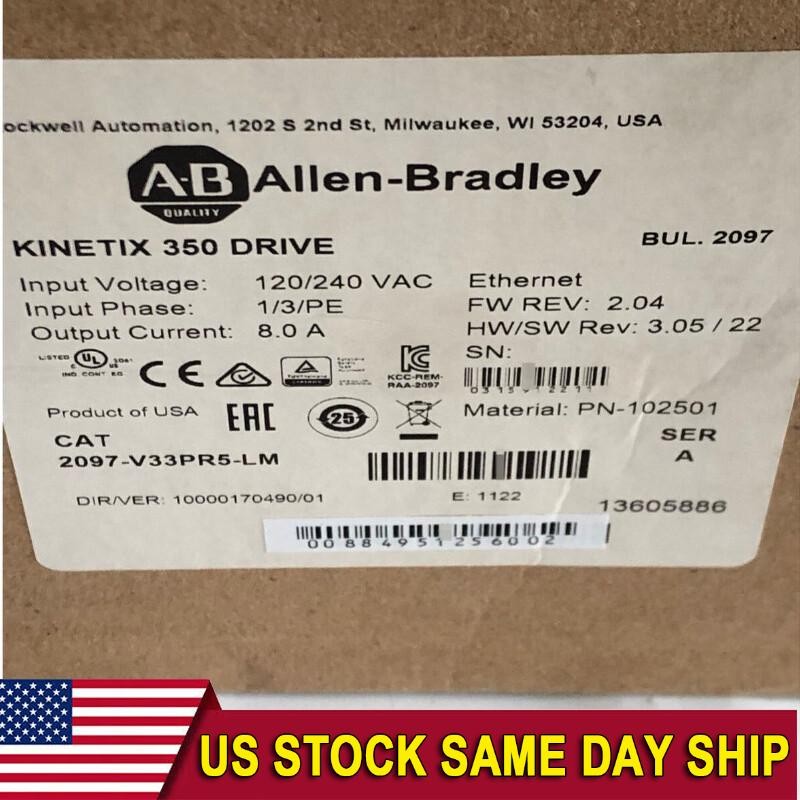 1PC 1PC New Sealed Allen-Bradley 2097-V33PR5-LM Kinetix 350 2.0kW Servo Drive