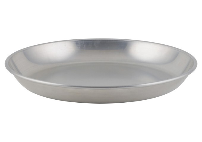 Winco ASFT-12 12″ Diameter Brushed Aluminum Seafood Tray