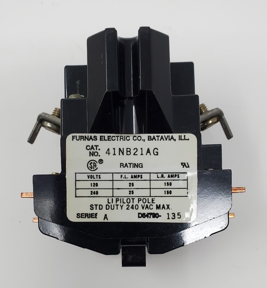 Siemens Furnas 41NB21AG Relay, AC. 2 Pole NO/ 1Pole NC, 25Amp, Coil: 208-240 VAC