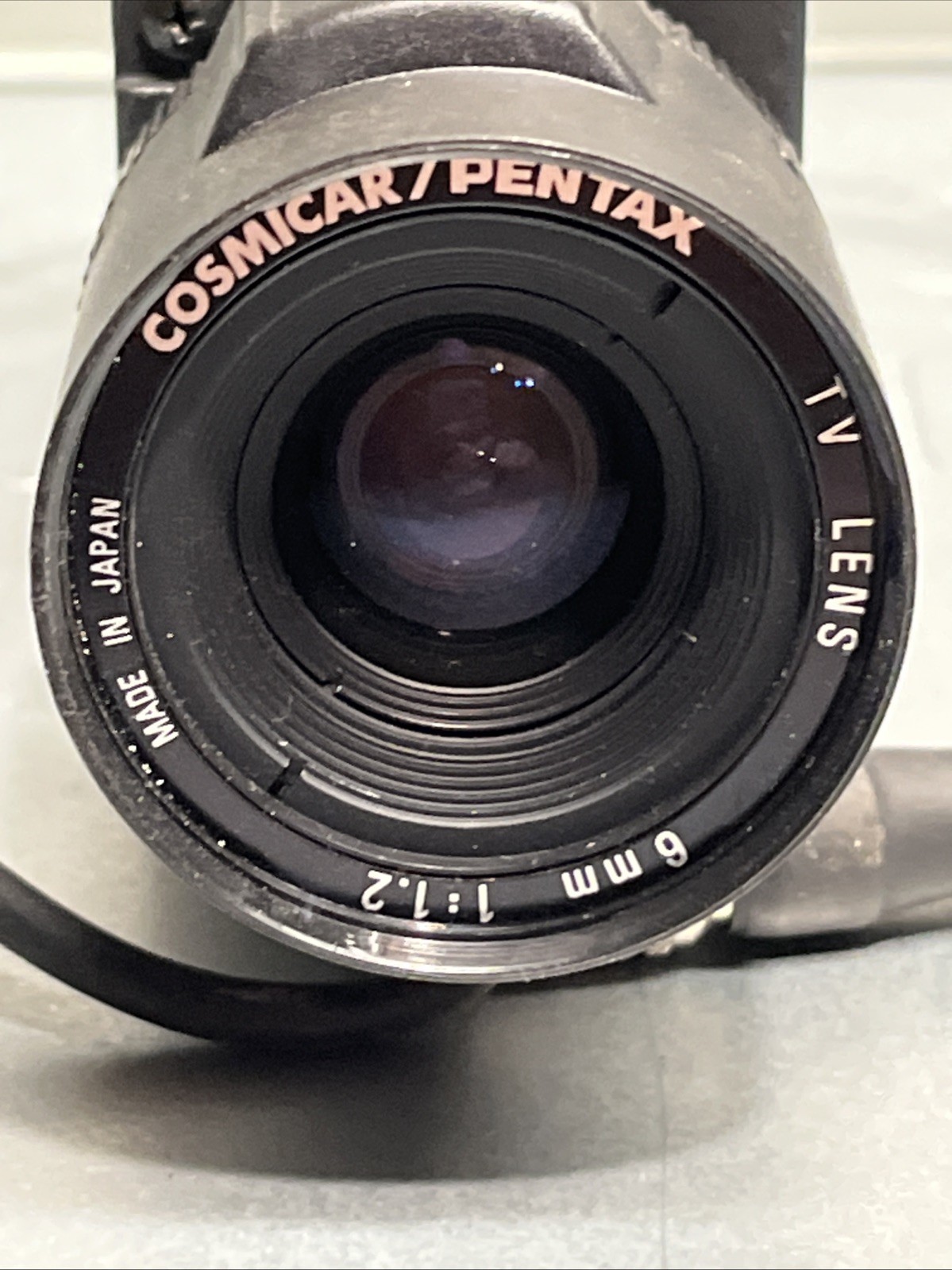 Sony XC-7500 + Cosmicar Pentax 6mm Lens CCD Industrial Camera, Untested