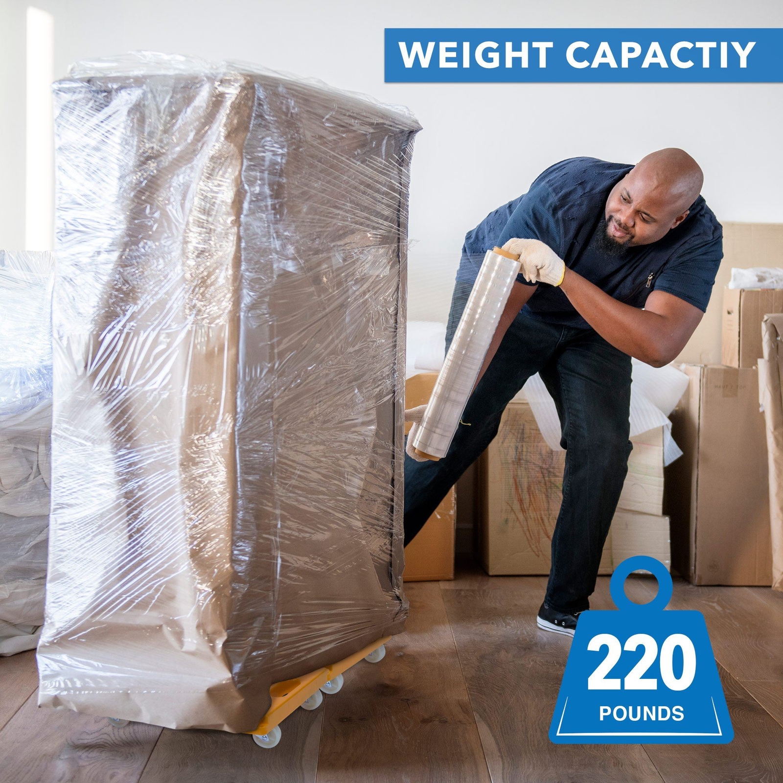 Mount-It! Small Platform Dolly Cart | 220 LBS Capacity