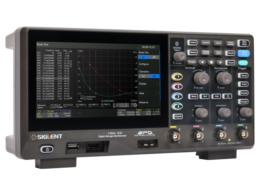 Siglent SDS804X HD – Mixed Signal Oscilloscope (4 Channel / 70 MHz)