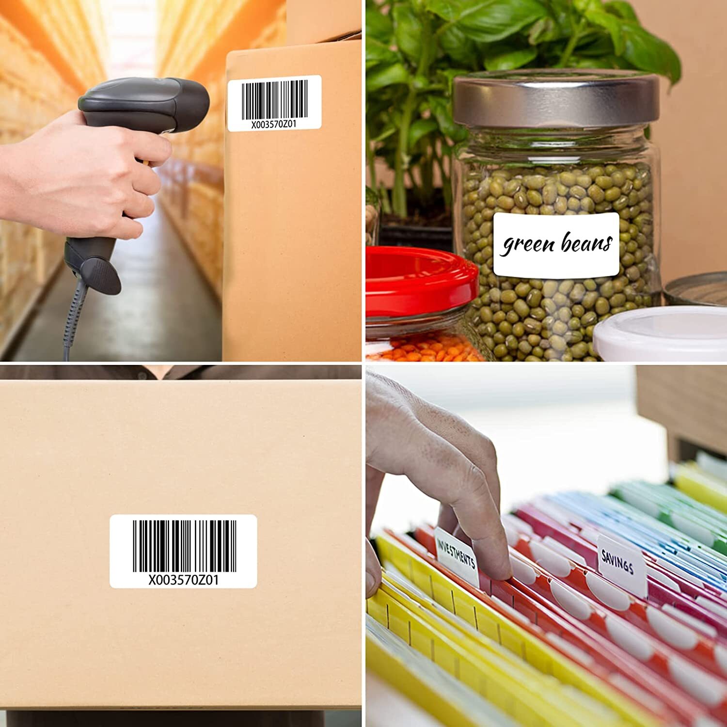 1000/Roll 2.25″x1.25″ Direct Thermal Labels Adhesive SKU Label for Zebra Amazon