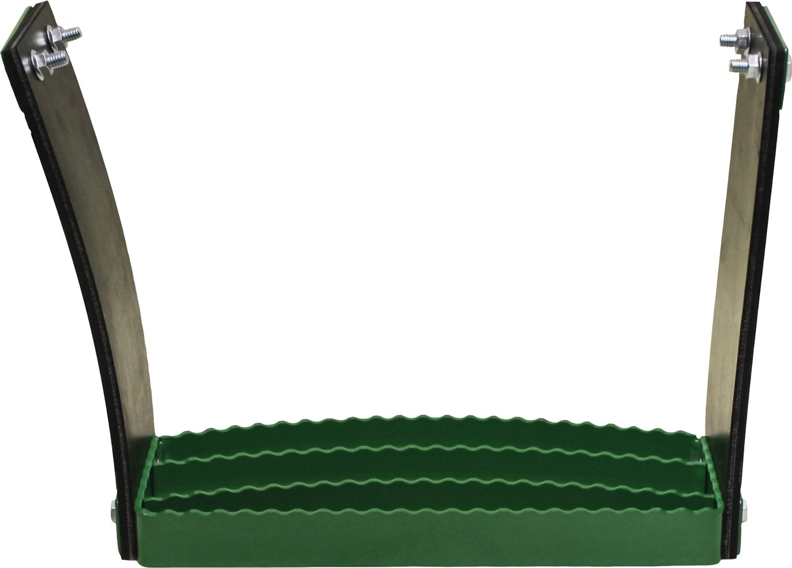 KM Universal Bolt-On Flex Step – Green flexible step for tractors
