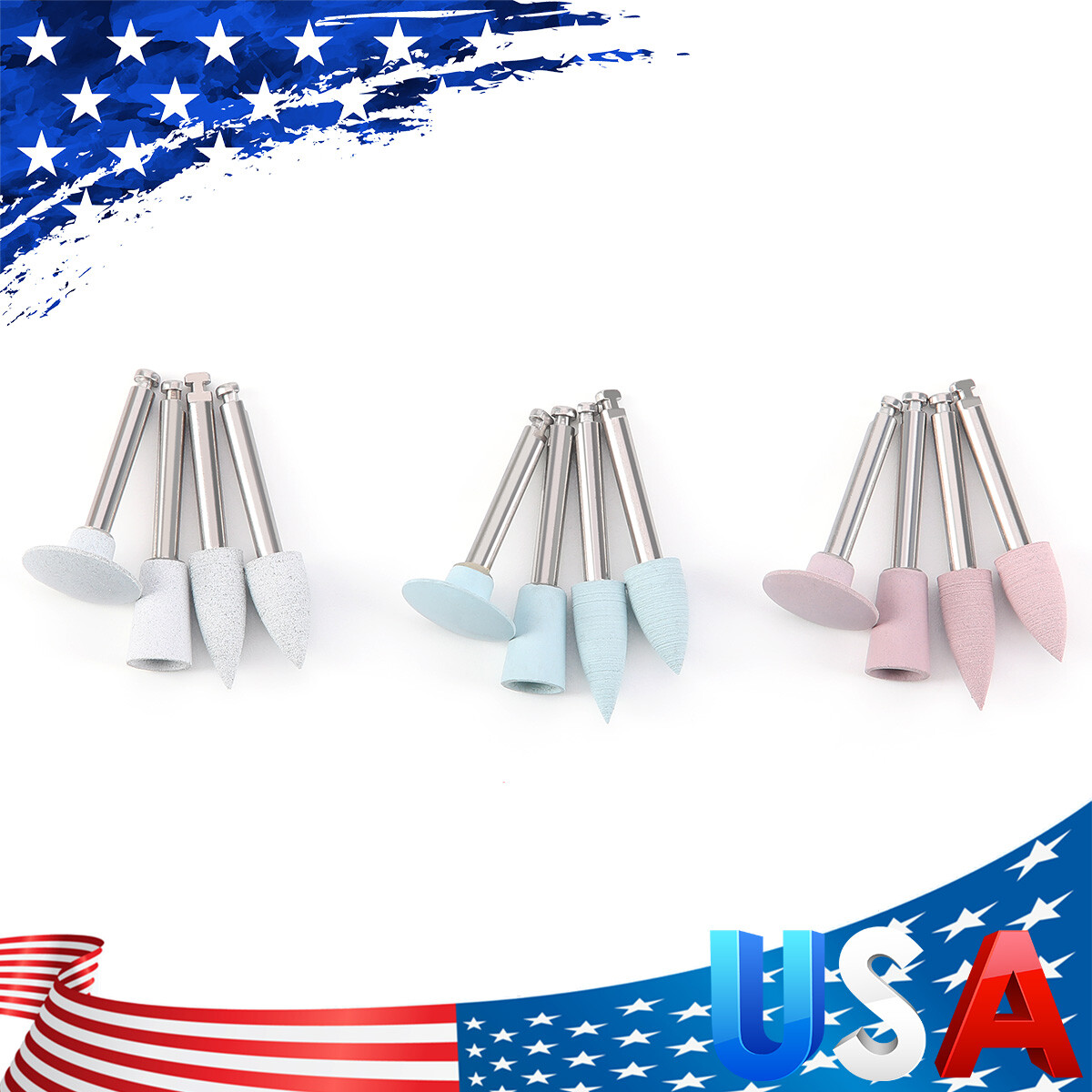 AZDENT Dental Composite Polishing Finishing Burs Silicone Polishers RA 2.35mm