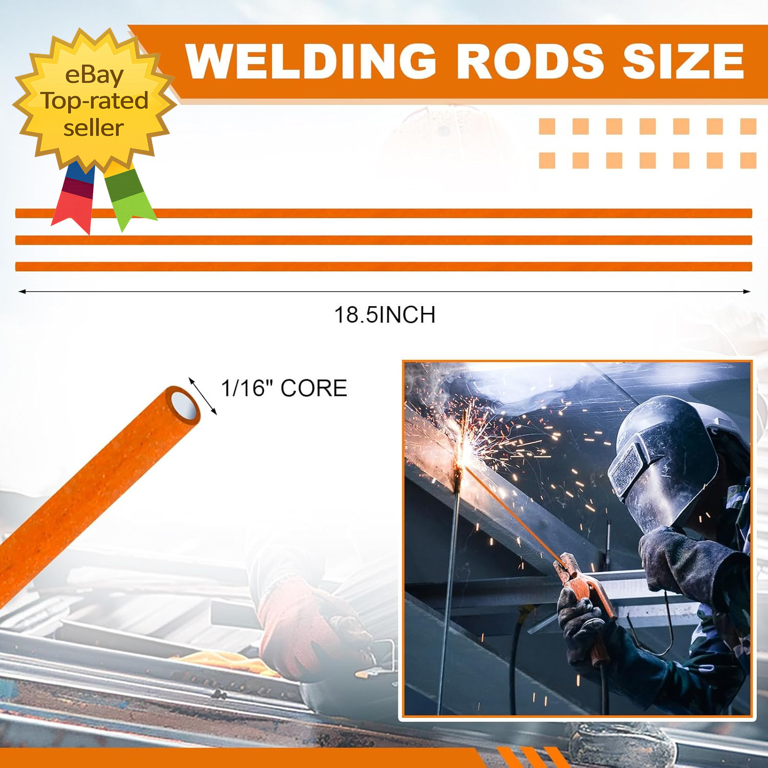3 Pcs Sticks 56% Bag-7 Silver Alloy Brazing Rods 18″ Flux Coated Silver