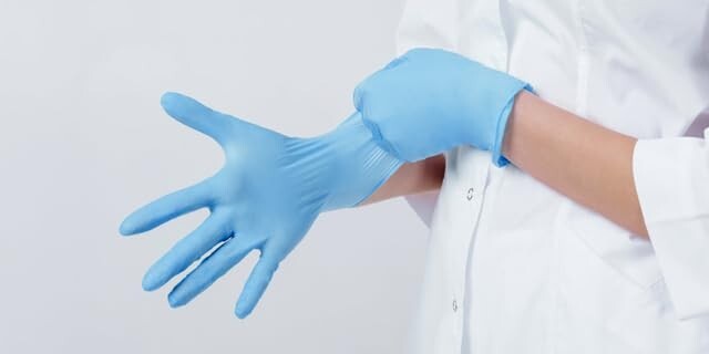 1000PCS Dental Medical Blue Nitrile Exam Gloves Latex & Powder-Free Food-Safe