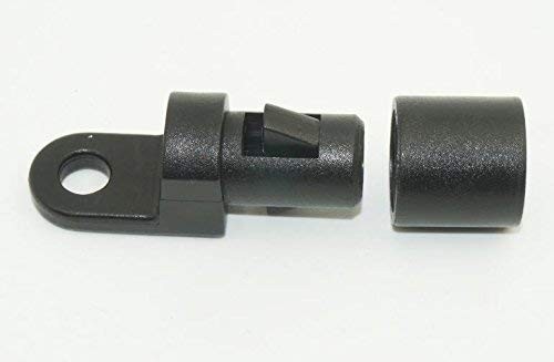 (Pack of 30) 1/4″ Rope Terminal for 7mm (Length not specified), Black