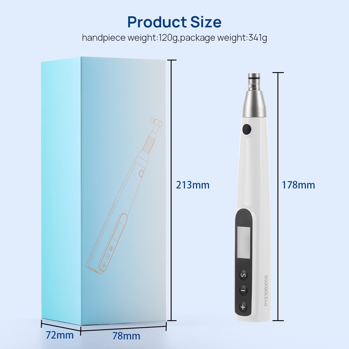 5Pcs Dental Lab Ceramic Diamond Grinder Zirconia Porcelain Polisher HP CD2123