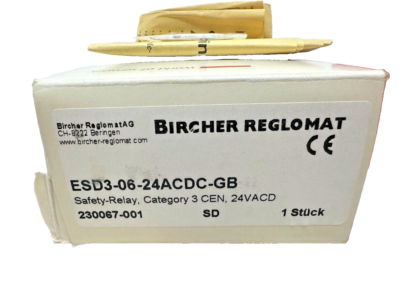 Bircher Reglomat ESD3-06-24ACDC-GB Safety Relay