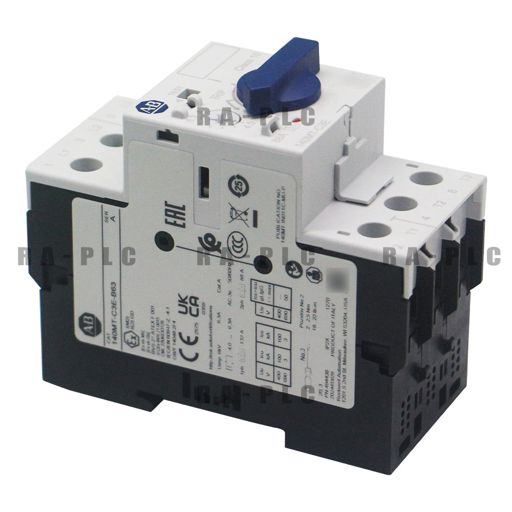 100% New Factory Allen Bradley 140MT-C3E-B63 Motor Protection Circuit Breaker