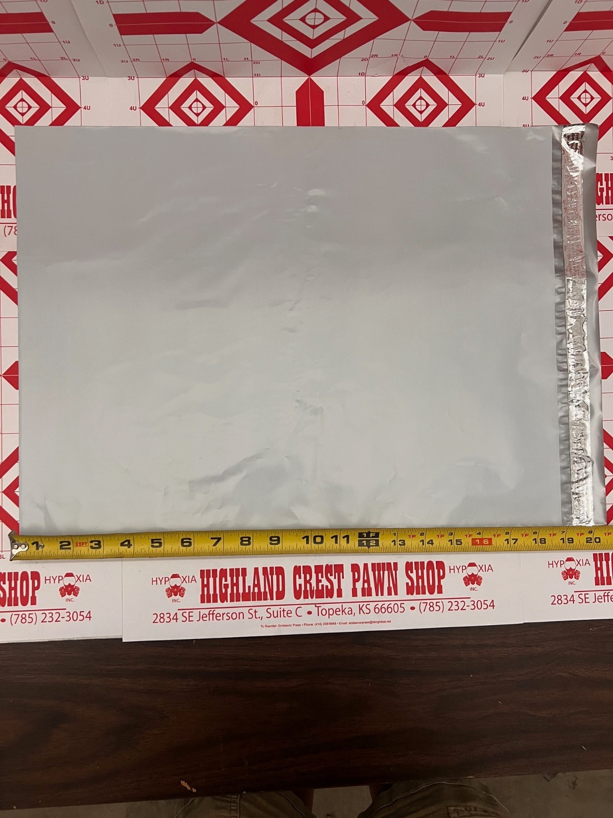 Poly Mailers 2.5 MIL Shipping Bags White/grey self sealing -14.5×19 USA MADE!