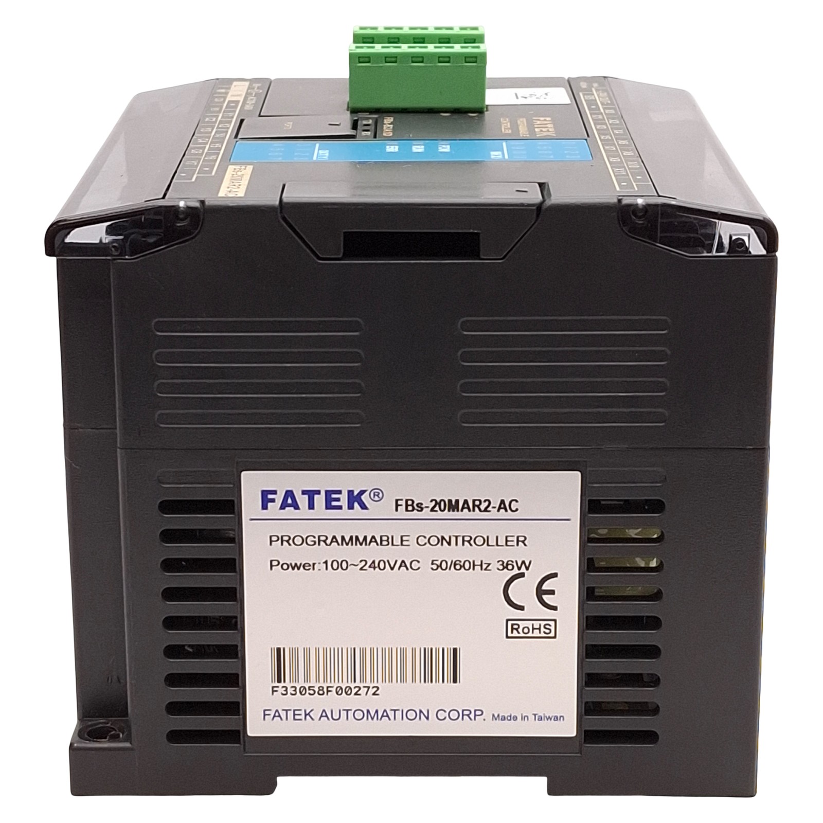FATEK FBs-20MAR2-AC Programmable Controller, 12-Input, 8-Output, 100-240VAC