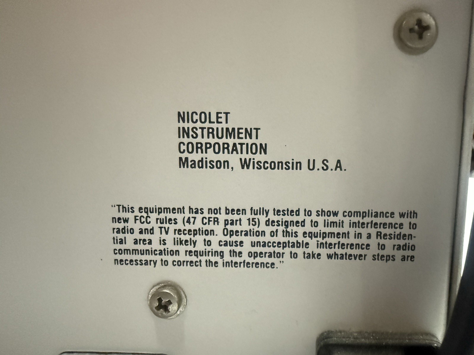 Nicolet 110 Digital Storage Oscilliscope