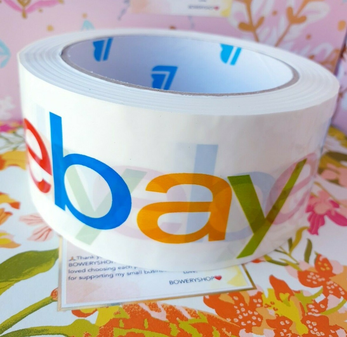 4 Rolls Official eBay Brand Logo Packing Packaging Tape Shipping 2″ x 75 yards