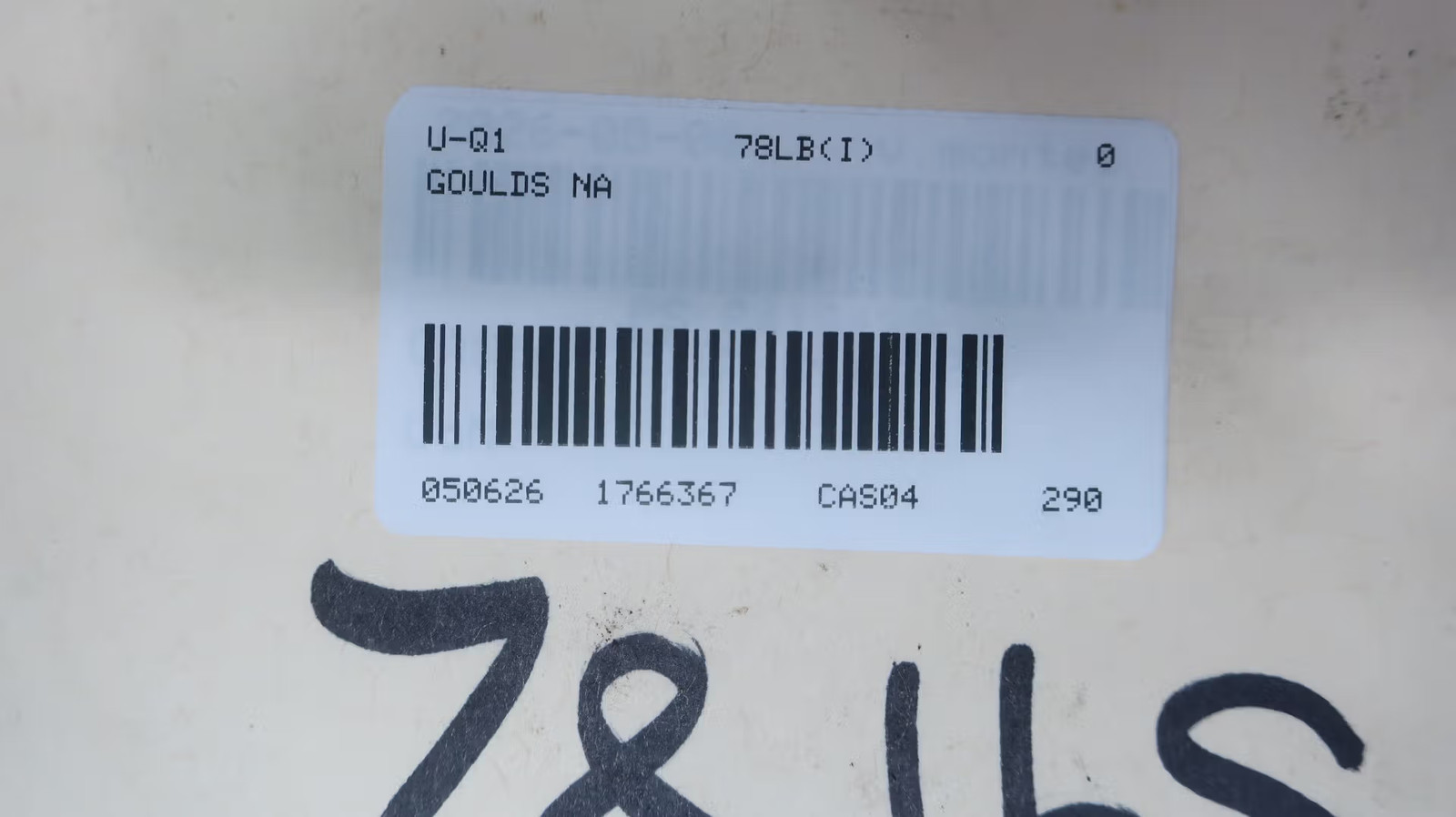 Goulds 3405 Rotating Assembly 9-3/8in 6×8.12