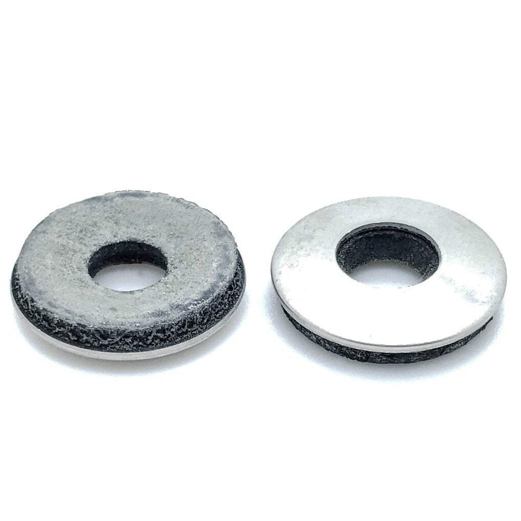100 Qty 1/4″ Stainless Steel EPDM Bonded Sealing Neoprene Rubber Washers #14 (BC