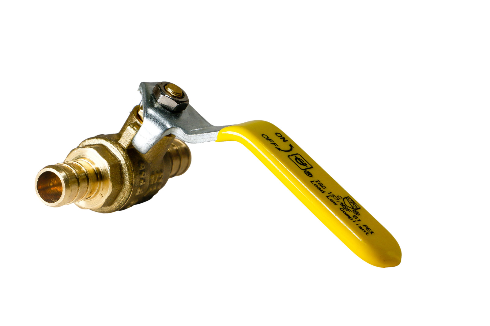 5 PIECES 1/2″ PEX SHUT OFF BALL VALVE , PEX B, FULL PORT, LEAD-FREE BRASS