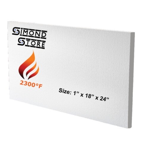 Ceramic Fiber Board , Thermal Insulation Board 2300F 1″ X 18″ X 24″