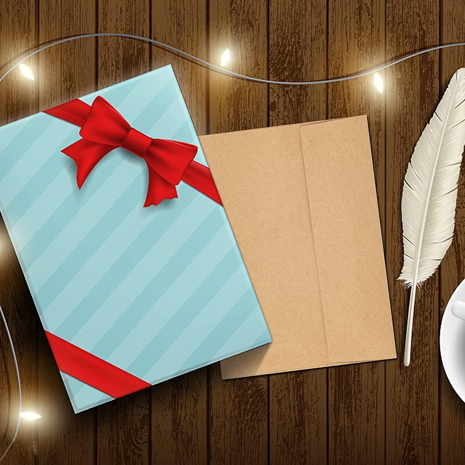 50 Pack Kraft Envelopes 4 X 6 Inch Brown Envelopes,A4 Envelopes, Card Envelopes,