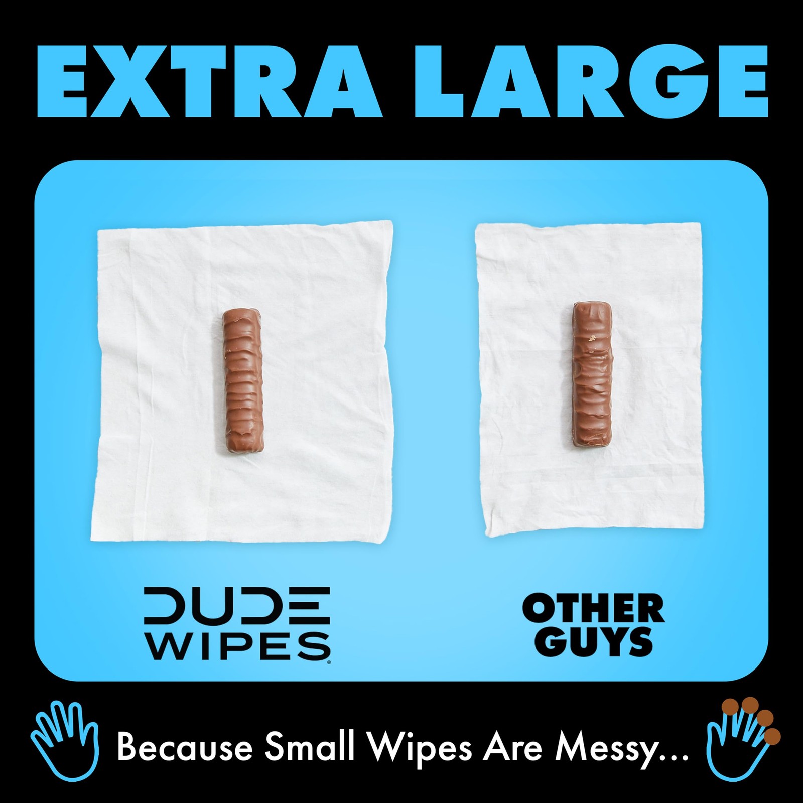 DUDE Wipes Unscented Flushable – 48 Count (Pack of 1), White