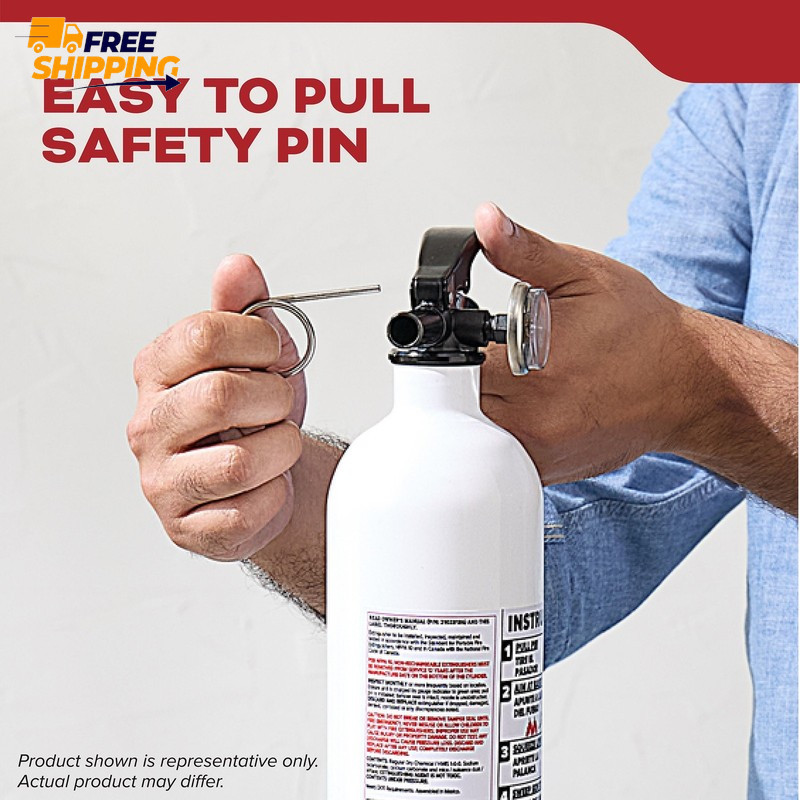 Fire Extinguisher for Vehicles, Cars, Single Use 5BC