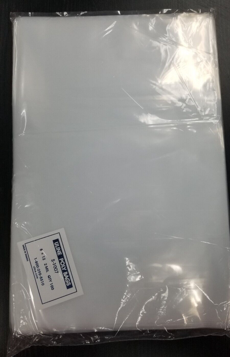 8 x 12 Clear Poly Bags 2mil Flat Open Top Industrial Plastic Packaging S1007