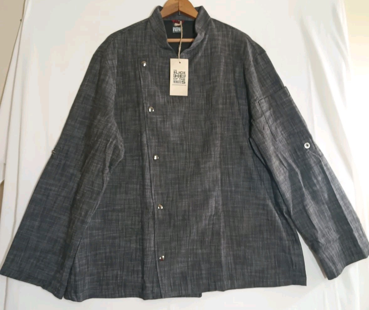 Medium Rare Chefs Apparel Chefs Jacket XL NWT Canada Made Charcoal Vented NWT
