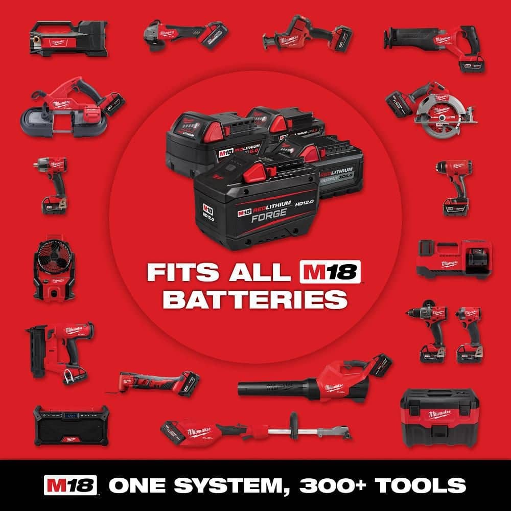 Milwaukee M18 FUEL 18V Lithium-Ion Brushless Cordless Kit w/ 2x 5.0 Ah Batteries